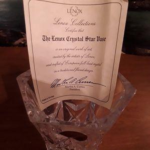 Lenox Crystal Star vase